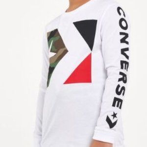 Converse Big Kids Wordmark Camo Tee Size Boys Large (12 - 13 Years)